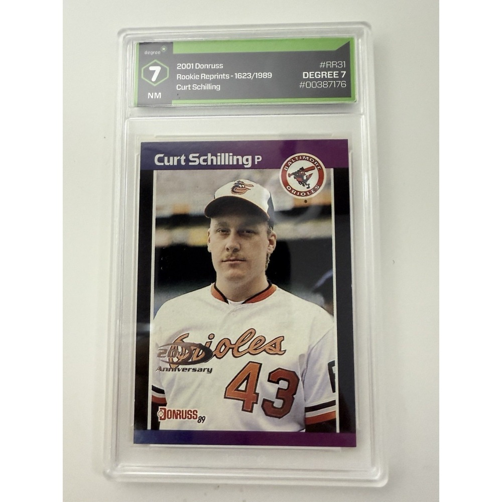 2001‎ Donruss Rookie Reprint Curt Schilling #1623/1989 DEGREE 7 Orioles